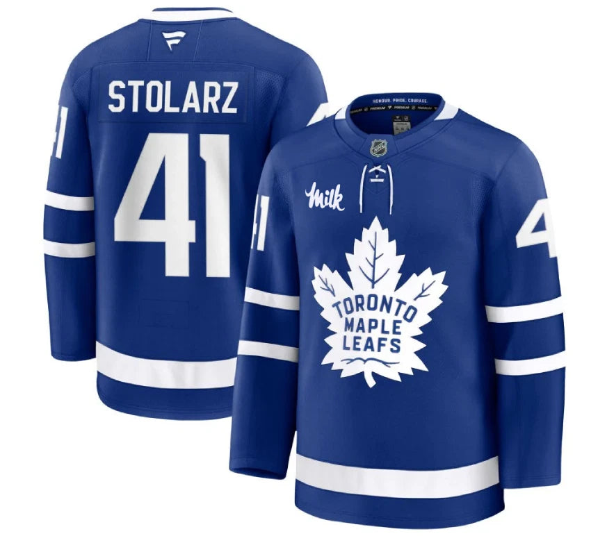 TORONTO MAPLE LEAFS FANATICS HOME PREMIUM PLAYER JERSEY - ANTHONY STOLARZ - BLUE