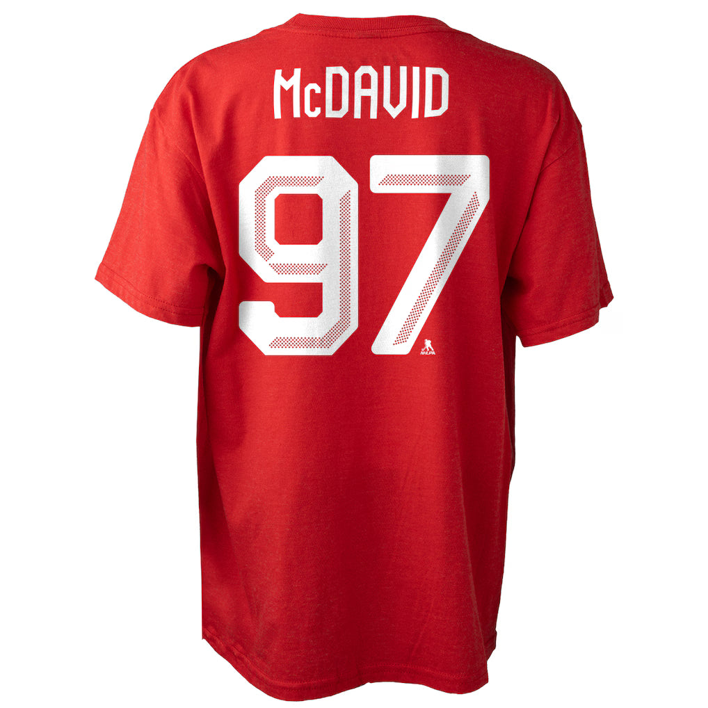 Youth Hockey Canada Connor McDavid 2026 Olympic Replica Unisex Red T-Shirt