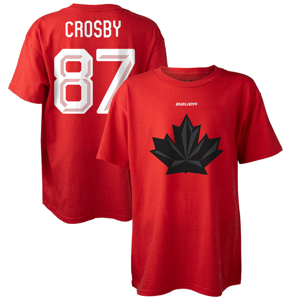 Youth Hockey Canada Sidney Crosby 2026 Olympic Replica Unisex Red T-Shirt