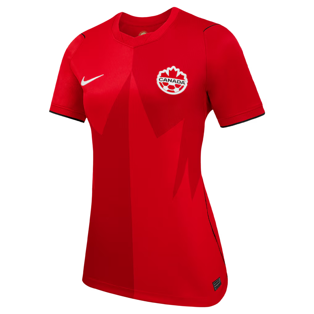 2026 WORLD CUP CANADA SOCCER WOMEN'S NIKE HOME STADIUM REPLICA JERSEY - RED