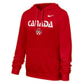 CANADA SOCCER WOMEN'S CLUB FLEECE PULLOVER HOODY - RED