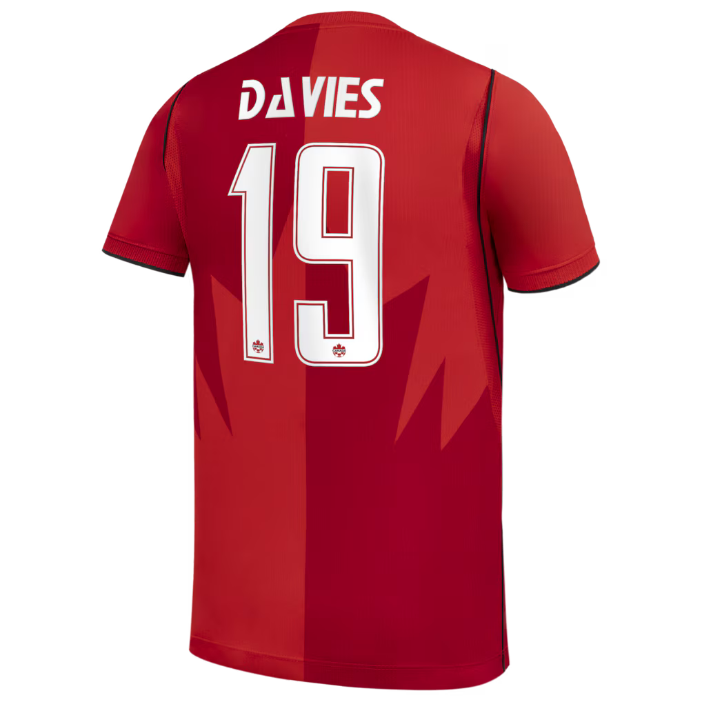 2026 WORLD CUP ALPHONSO DAVIES #19 CANADA SOCCER YOUTH NIKE HOME STADIUM REPLICA JERSEY - RED