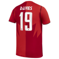 2026 WORLD CUP ALPHONSO DAVIES #19 CANADA SOCCER YOUTH NIKE HOME STADIUM REPLICA JERSEY - RED