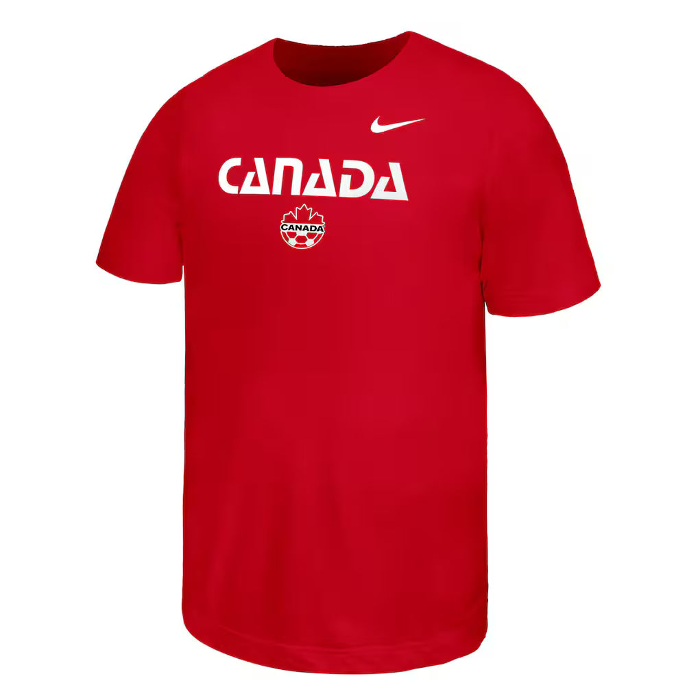 Canada Soccer Youth Nike Core T-Shirt - Red