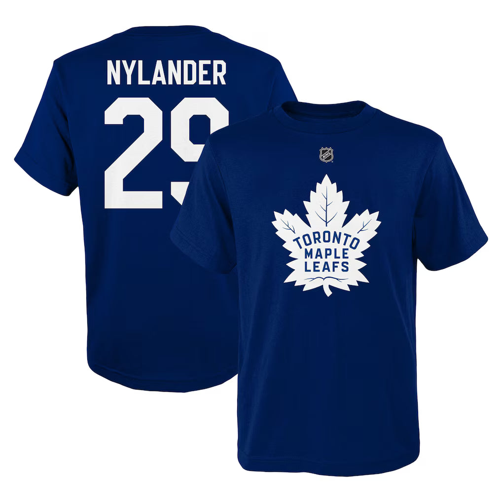 WILLIAM NYLANDER TORONTO MAPLE LEAFS YOUTH PLAYER TEE-SHIRT