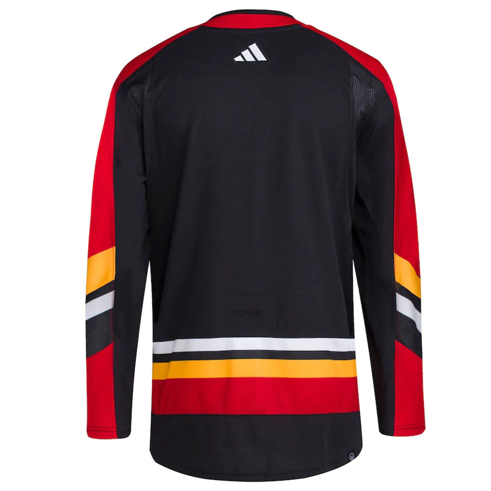 Men's Calgary Flames Adidas Black - Reverse Retro 2.0 Authentic Blank Jersey