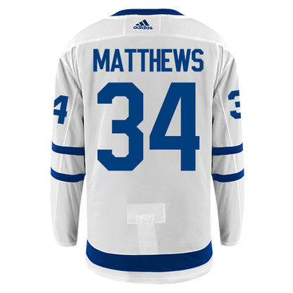 Men's Toronto Maple Leafs Auston Matthews Adidas White Away Authentic Jersey