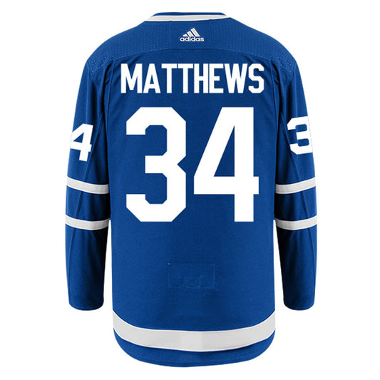 Men's Toronto Maple Leafs Auston Matthews Adidas Blue Home Authentic Jersey