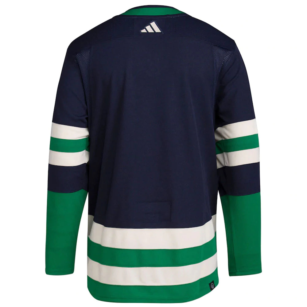 Men's Vancouver Canucks Adidas Navy - Reverse Retro 2.0 Authentic Blank Jersey