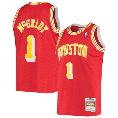 Men's Mitchell & Ness Tracy McGrady Red Houston Rockets Hardwood Classics 2004-05 Swingman - Jersey