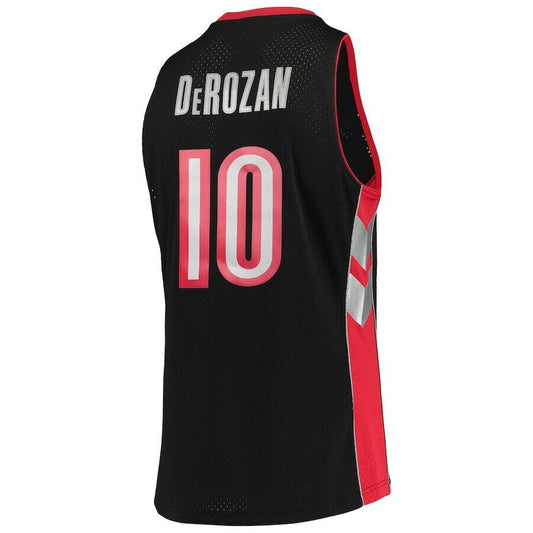 Men's Mitchell & Ness DeMar DeRozan Black Toronto Raptors 2012-13 Hardwood Classics Swingman Jersey