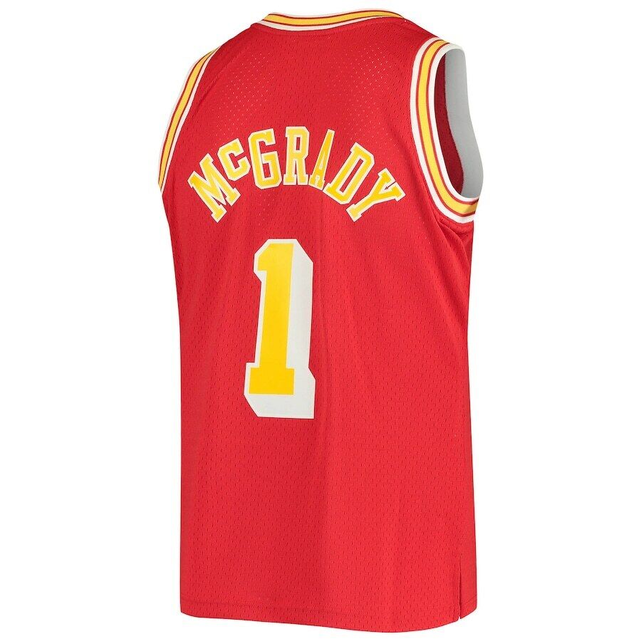 Men's Mitchell & Ness Tracy McGrady Red Houston Rockets Hardwood Classics 2004-05 Swingman - Jersey