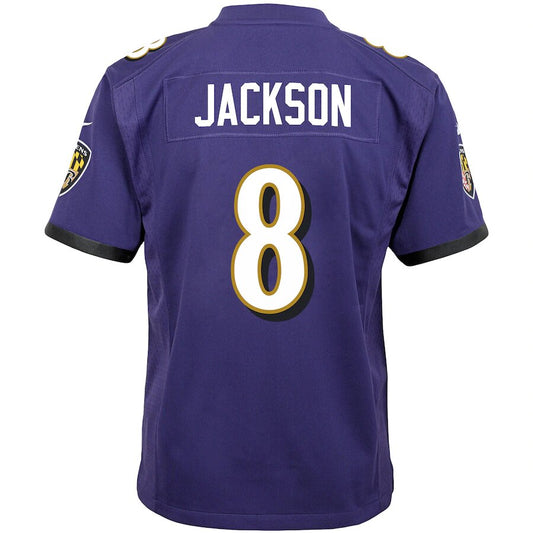 Lamar Jackson Baltimore Ravens Nike Child Game Jersey - Purple