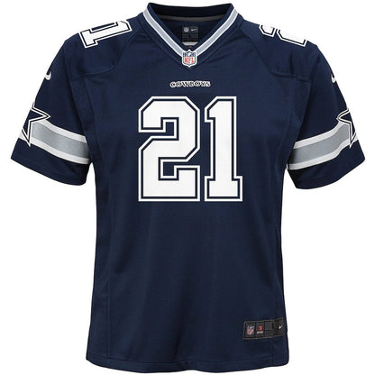 Ezekiel Elliott Dallas Cowboys Youth Game Jersey - Navy Blue